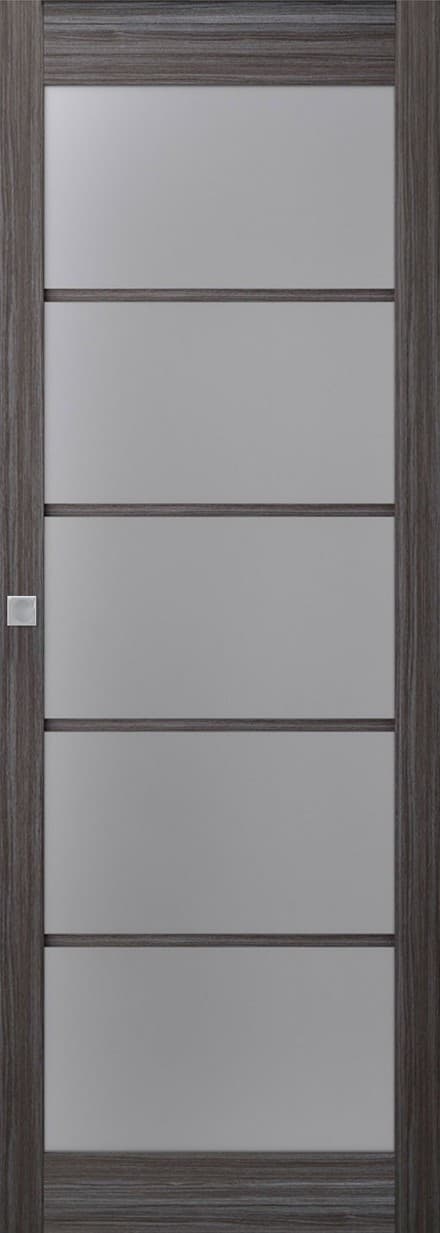 PALLADIO 5 LITE VETRO GRAY OAK MAGIC BELLDINNI MODERN INTERIOR DOOR - 1