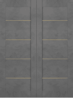 AVON 07 4H GOLD DARK URBAN DOUBLE BI-FOLD BELLDINNI MODERN INTERIOR DOOR - 3