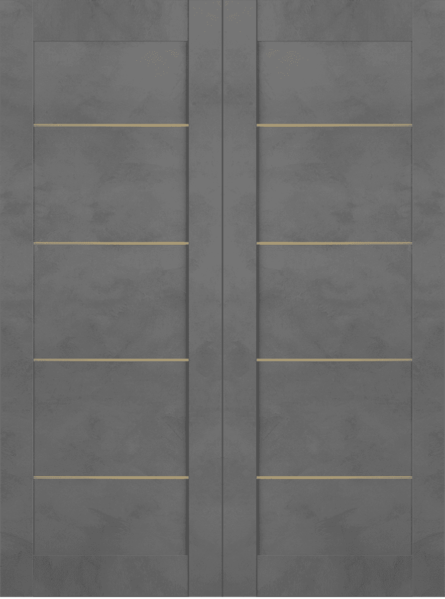 AVON 07 4H GOLD DARK URBAN DOUBLE BI-FOLD BELLDINNI MODERN INTERIOR DOOR - 3