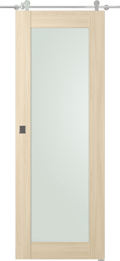 AVON 207 VETRO LOIRE ASH DOUBLE BARN DOORS BELLDINNI MODERN INTERIOR DOOR - 1