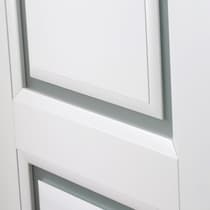 AURUM 2 VETRO POLAR WHITE DOUBLE BELLDINNI MODERN INTERIOR DOOR - 5