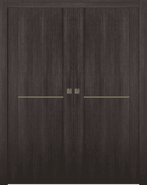 AVON 01 1H GOLD VERALINGA OAK DOUBLE POCKET DOORS BELLDINNI MODERN INTERIOR DOOR - 1