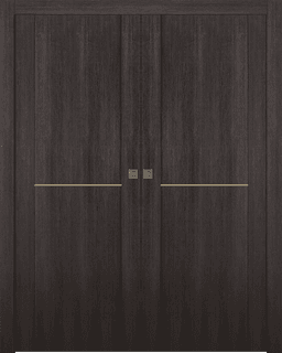 AVON 01 1H GOLD VERALINGA OAK DOUBLE POCKET DOORS BELLDINNI MODERN INTERIOR DOOR - 1