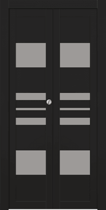 ROMI VETRO BLACK MATTE BI-FOLD BELLDINNI MODERN INTERIOR DOOR - 1