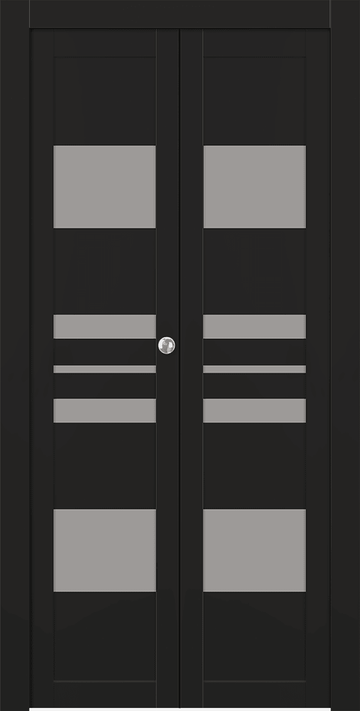 ROMI VETRO BLACK MATTE BI-FOLD BELLDINNI MODERN INTERIOR DOOR - 1