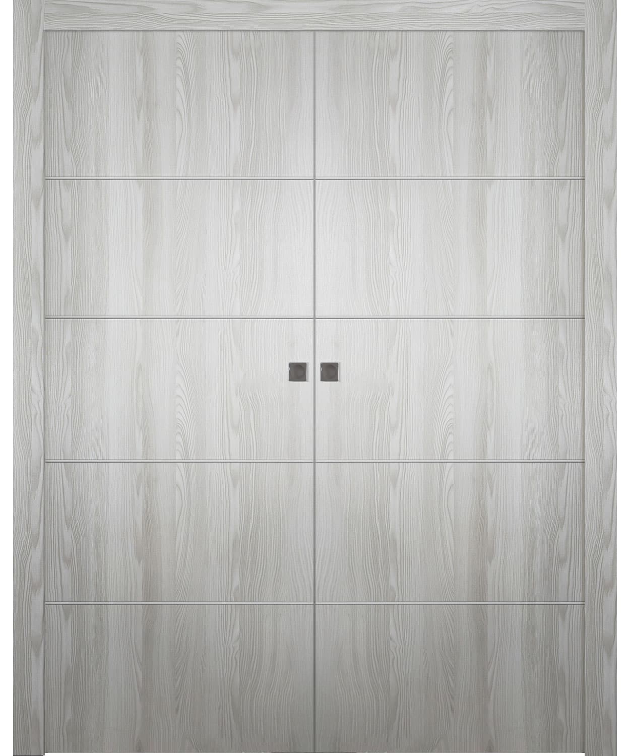 OPTIMA 4H RIBEIRA ASH DOUBLE POCKET BELLDINNI MODERN INTERIOR DOOR - 1