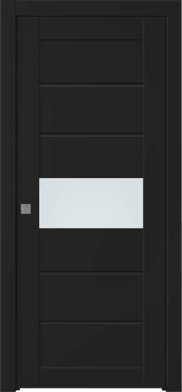 EDNA VETRO BLACK MATTE POCKET BELLDINNI MODERN INTERIOR DOOR - 1