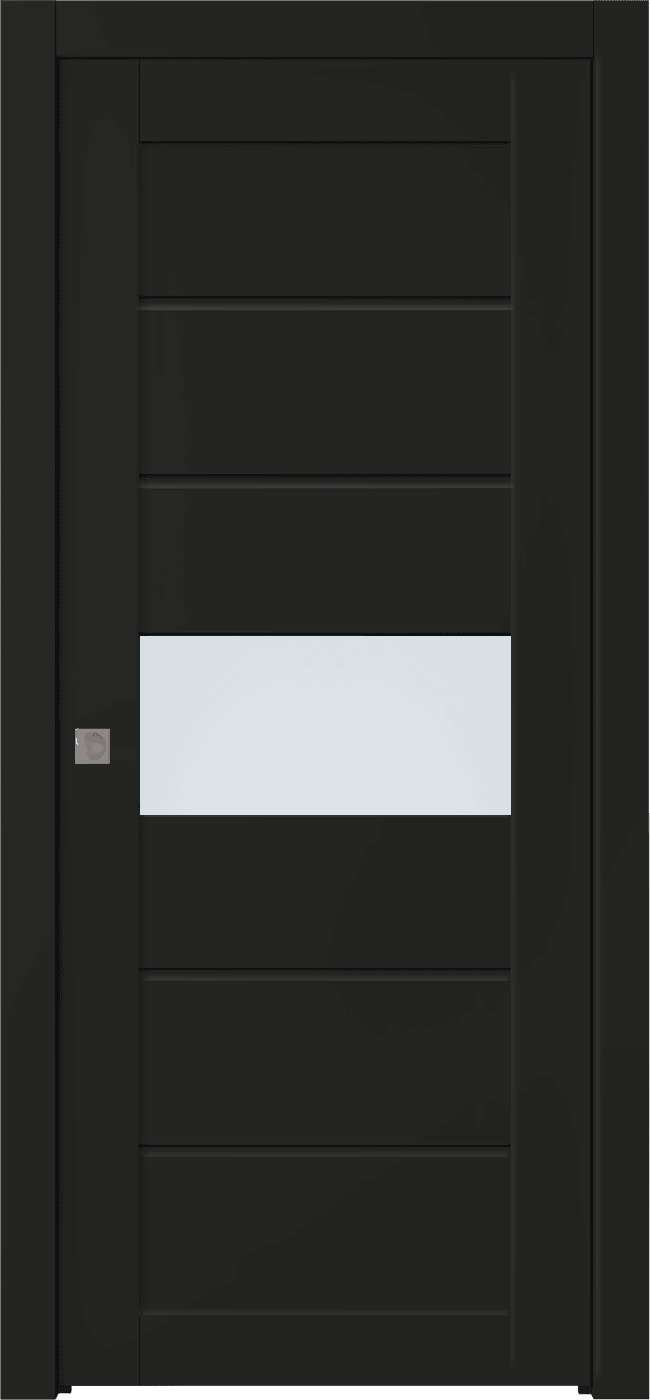EDNA VETRO BLACK MATTE POCKET BELLDINNI MODERN INTERIOR DOOR - 1