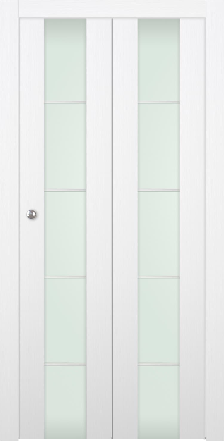 PALLADIO 202 4H VETRO BIANCO NOBLE BI-FOLD BELLDINNI MODERN INTERIOR DOOR - 1