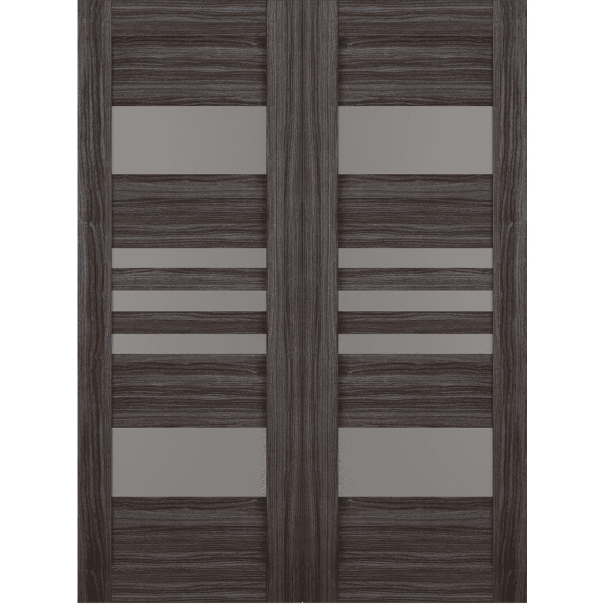 LETI VETRO GRAY OAK BYPASS BELLDINNI MODERN INTERIOR DOOR - 2