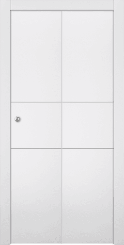 SMART PRO 2H POLAR WHITE BI-FOLD BELLDINNI MODERN INTERIOR DOOR - 1