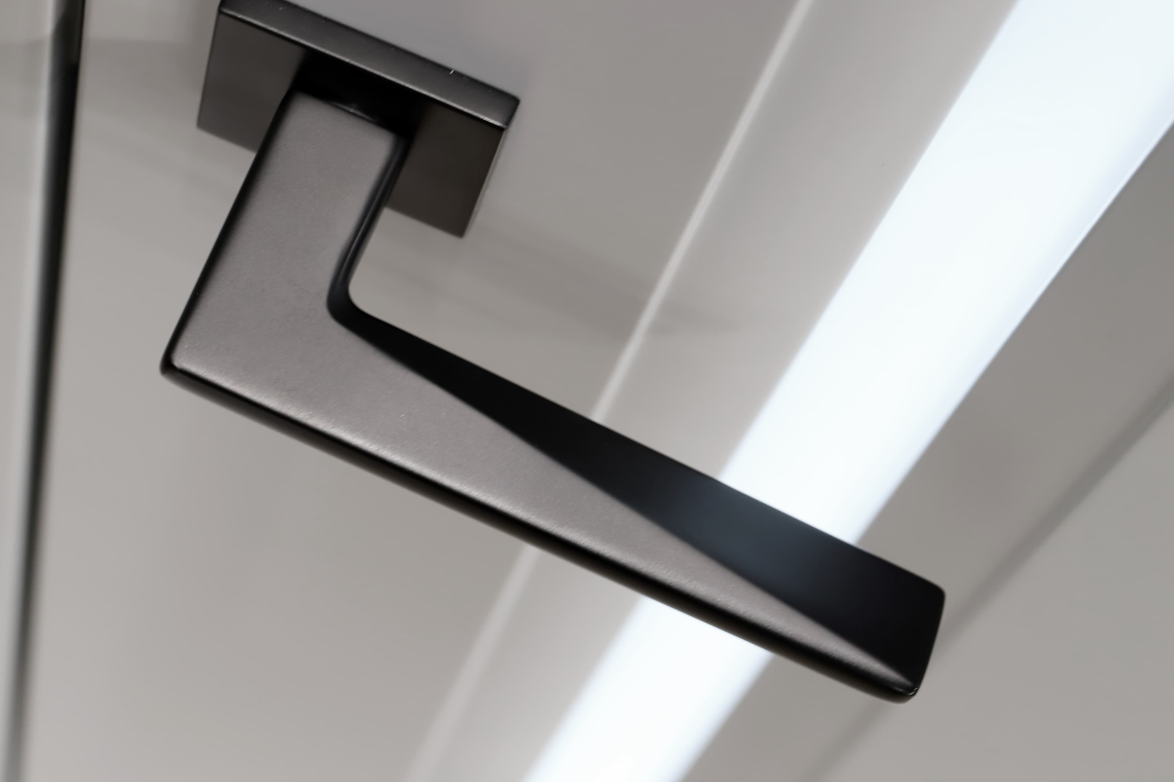 AURUM 2 VETRO POLAR WHITE DOUBLE BELLDINNI MODERN INTERIOR DOOR - 3