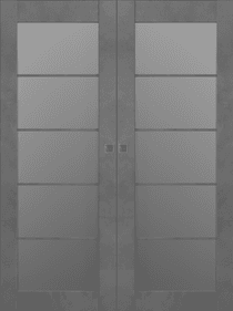 AVON 5 LITE VETRO DARK URBAN DOUBLE MAGIC BELLDINNI MODERN INTERIOR DOOR - 1