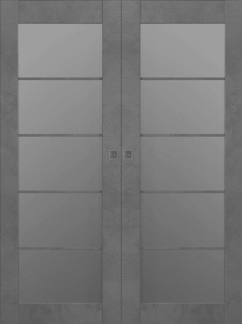 AVON 5 LITE VETRO DARK URBAN DOUBLE MAGIC BELLDINNI MODERN INTERIOR DOOR - 1