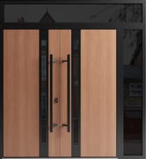 Double metal-aluminum modern exterior door Ronex 1033 5ft - 5