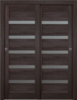 AVON 07-04 VETRO VERALINGA OAK BYPASS BELLDINNI MODERN INTERIOR DOOR - 1