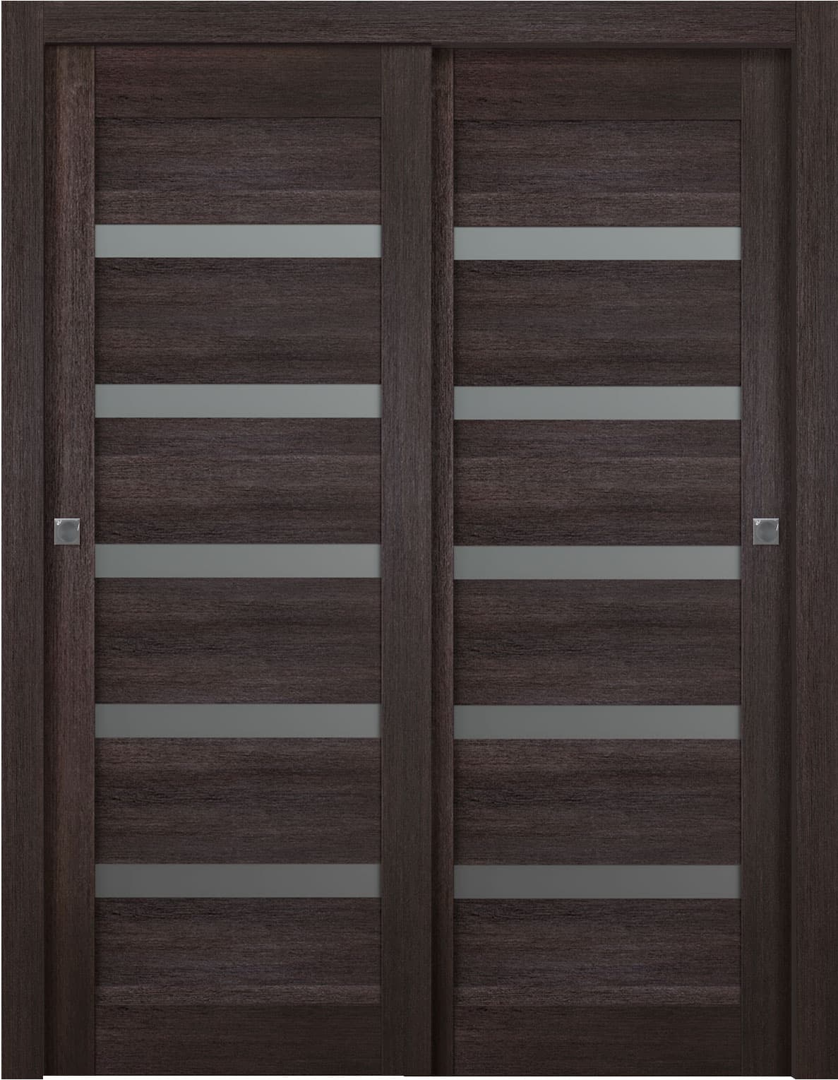 AVON 07-04 VETRO VERALINGA OAK BYPASS BELLDINNI MODERN INTERIOR DOOR - 1