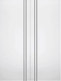 SMART PRO 2V BLACK POLAR WHITE DOUBLE INVISIBLE METAL FRAME BELLDINNI MODERN INTERIOR DOOR - 2