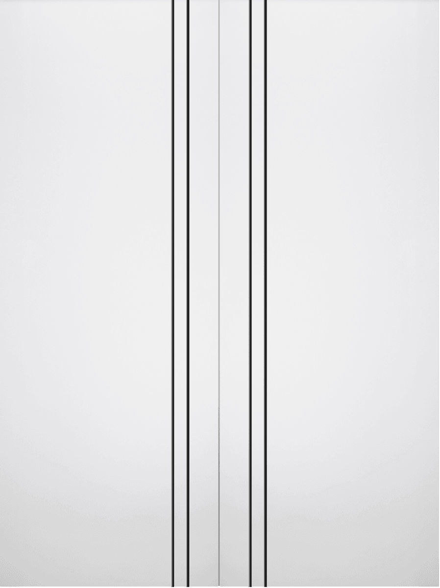 SMART PRO 2V BLACK POLAR WHITE DOUBLE INVISIBLE METAL FRAME BELLDINNI MODERN INTERIOR DOOR - 2