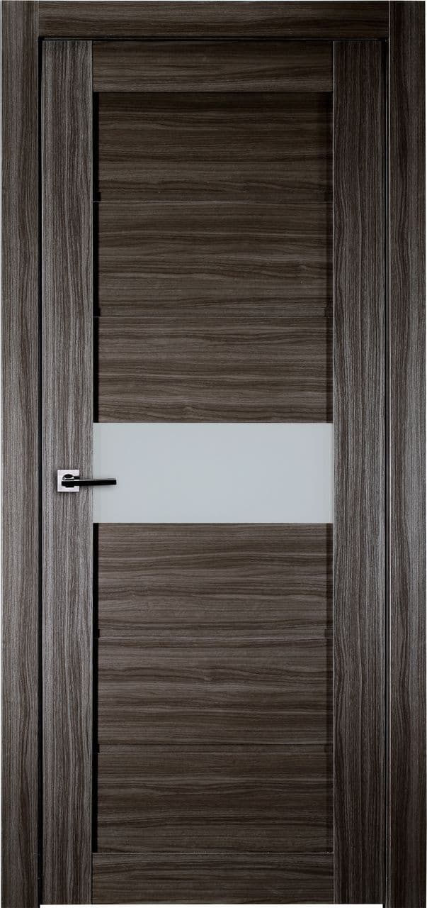 EDNA VETRO GRAY OAK SWING BELLDINNI MODERN INTERIOR DOOR
