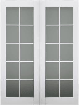 SMART PRO 10 LITE VETRO POLAR WHITE DOUBLE BARN BELLDINNI MODERN INTERIOR DOOR - 2