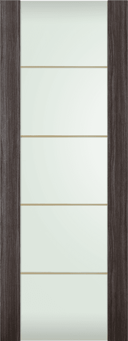 PALLADIO 202 4H GOLD STRIPS VETRO GRAY OAK SLAB DOORS BELLDINNI MODERN INTERIOR DOOR - 1