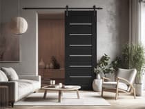 ALBA BLACK MATTE BARN BELLDINNI MODERN INTERIOR DOOR - 2