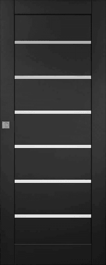 ALBA BLACK MATTE MAGIC BELLDINNI MODERN INTERIOR DOOR - 1