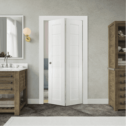 ALDA BIANCO NOBLE BI-FOLD BELLDINNI MODERN INTERIOR DOOR - 2