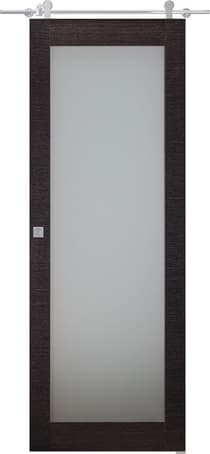 AVANTI 207 VETRO BLACK APRICOT BARN BELLDINNI MODERN INTERIOR DOOR - 1
