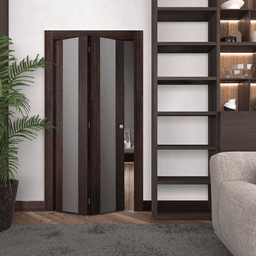 AVON 202 VETRO VERALINGA OAK BI-FOLD BELLDINNI MODERN INTERIOR DOOR - 2