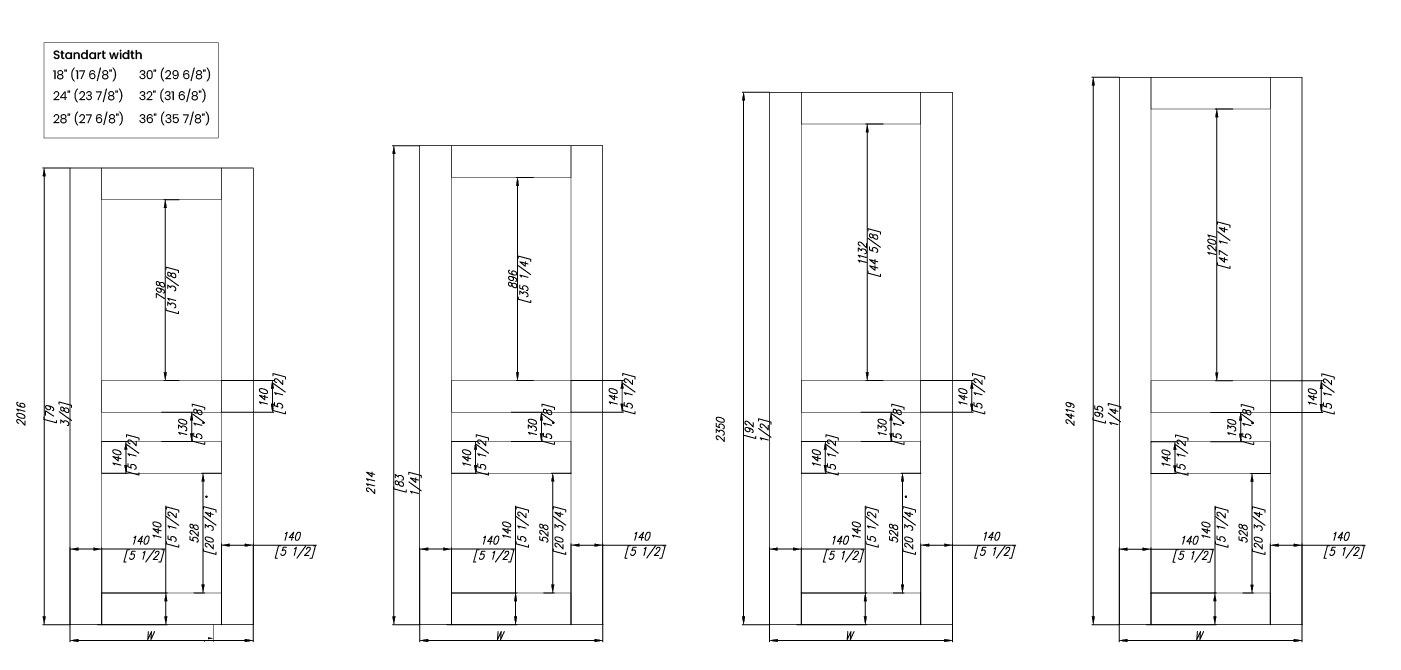 AVON 07 2R LIGHT URBAN BYPASS DOORS BELLDINNI MODERN INTERIOR DOOR - 2