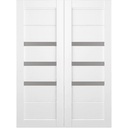 RITA VETRO BIANCO NOBLE BYPASS BELLDINNI MODERN INTERIOR DOOR - 2