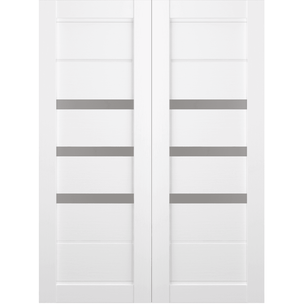 RITA VETRO BIANCO NOBLE BYPASS BELLDINNI MODERN INTERIOR DOOR - 2