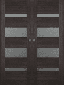 AVON 07-01 VETRO VERALINGA OAK DOUBLE MAGIC BELLDINNI MODERN INTERIOR DOOR - 1