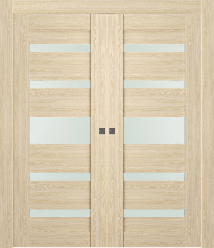 AVON 07-05 VETRO LOIRE ASH DOUBLE POCKET DOORS BELLDINNI MODERN INTERIOR DOOR - 1