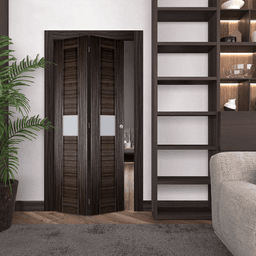 EDNA VETRO GRAY OAK BI-FOLD BELLDINNI MODERN INTERIOR DOOR - 2