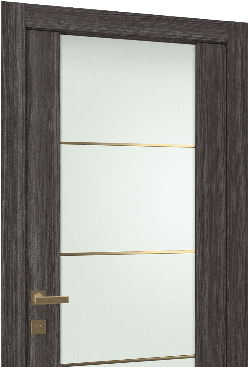 PALLADIO 202 4H GOLD STRIPS VETRO GRAY OAK SWING DOORS BELLDINNI MODERN INTERIOR DOOR - 3