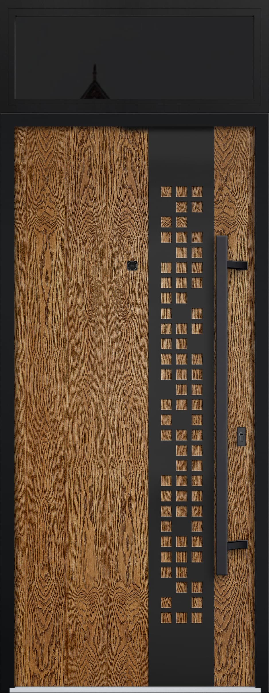 Single Modern Steel Exterior Door Deux 6678 - 4