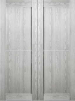 AVON 07 1H RIBEIRA ASH DOUBLE BARN BELLDINNI MODERN INTERIOR DOOR - 2