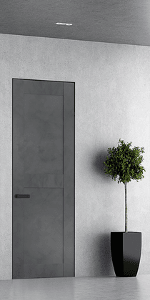 AVON 07 RN DARK URBAN INVISIBLE METAL FRAME BELLDINNI MODERN INTERIOR DOOR - 1