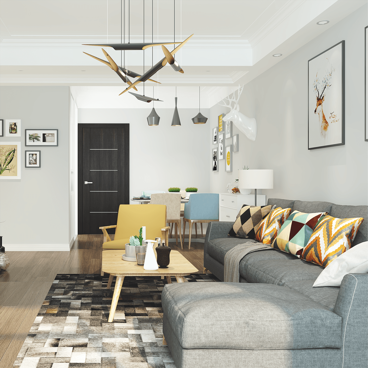 AVON 01 4H VERALINGA OAK SWING BELLDINNI MODERN INTERIOR DOOR - 2