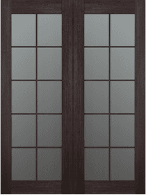 AVON 10 LITE VETRO VERALINGA OAK DOUBLE BI-FOLD BELLDINNI MODERN INTERIOR DOOR - 2
