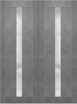 AVON 101 VETRO DARK URBAN DOUBLE DOORS BELLDINNI MODERN INTERIOR DOOR - 3