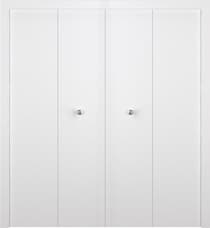 OPTIMA SNOW WHITE DOUBLE BI-FOLD BELLDINNI MODERN INTERIOR DOOR - 1