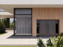 Double metal-aluminum modern exterior door Dekton 0118 - 8