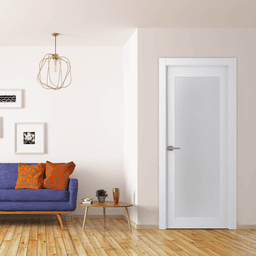 PALLADIO 207 VETRO BIANCO NOBLE DOUBLE BELLDINNI MODERN INTERIOR DOOR - 3