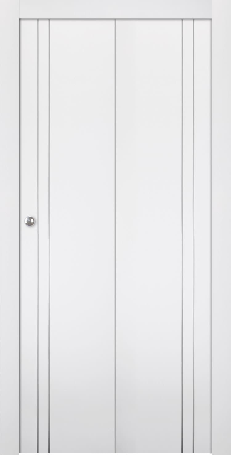 SMART PRO 2V POLAR WHITE BI-FOLD BELLDINNI MODERN INTERIOR DOOR - 1
