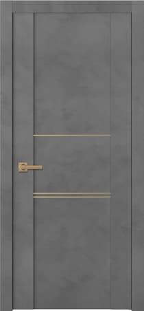 AVON 01 3H GOLD DARK URBAN SWING BELLDINNI MODERN INTERIOR DOOR - 1