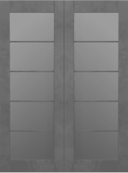 AVON 5 LITE VETRO DARK URBAN DOUBLE BI-FOLD BELLDINNI MODERN INTERIOR DOOR - 2